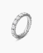 DY Eden Eternity Band Ring in Platinum with Diamonds, 3.9mm